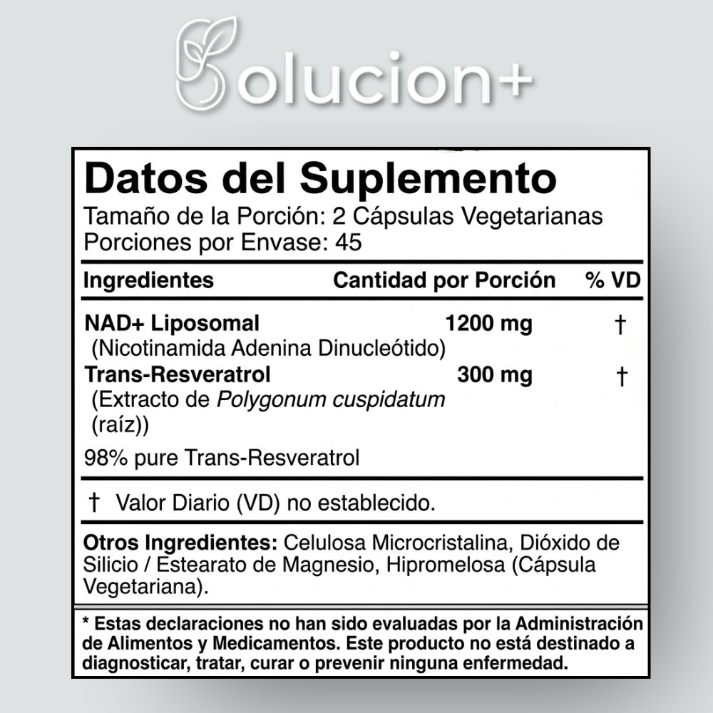 NAD+ Resveratrol® - Regeneración, Energía y Bienestar